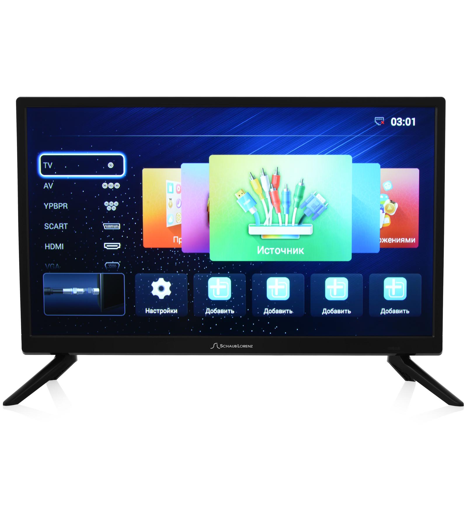 ��������� Schaub Lorenz SLT24N5500 (LED, 24, DVB-T/T2+, Smart TV)"